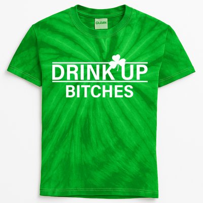 Drink Up Bitches Simple Logo Kids Tie-Dye T-Shirt