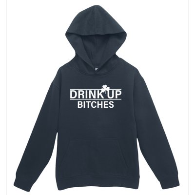 Drink Up Bitches Simple Logo Urban Pullover Hoodie