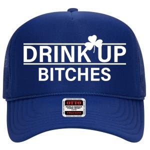 Drink Up Bitches Simple Logo High Crown Mesh Back Trucker Hat