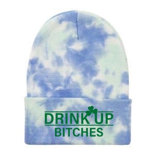 Drink Up Bitches Simple Logo Tie Dye 12in Knit Beanie