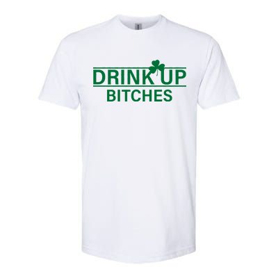 Drink Up Bitches Simple Logo Softstyle CVC T-Shirt