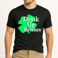 Drink Up Bitches St Patrick's Day Clover Performance Shirt