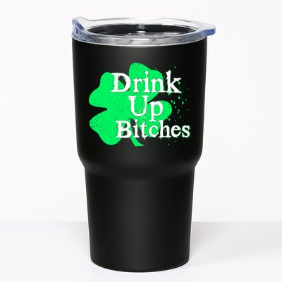 Drink Up Bitches St Patrick's Day Clover Tumbler