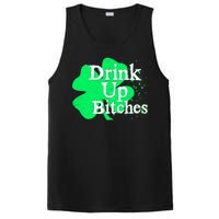 Drink Up Bitches St Patrick's Day Clover PosiCharge Competitor Tank