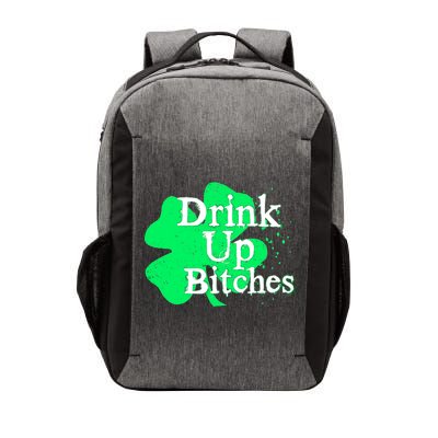 Drink Up Bitches St Patrick's Day Clover Vector Backpack