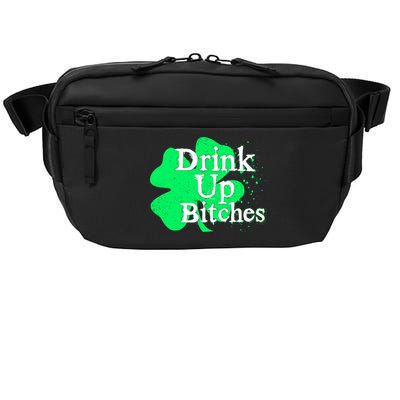 Drink Up Bitches St Patrick's Day Clover Crossbody Pack