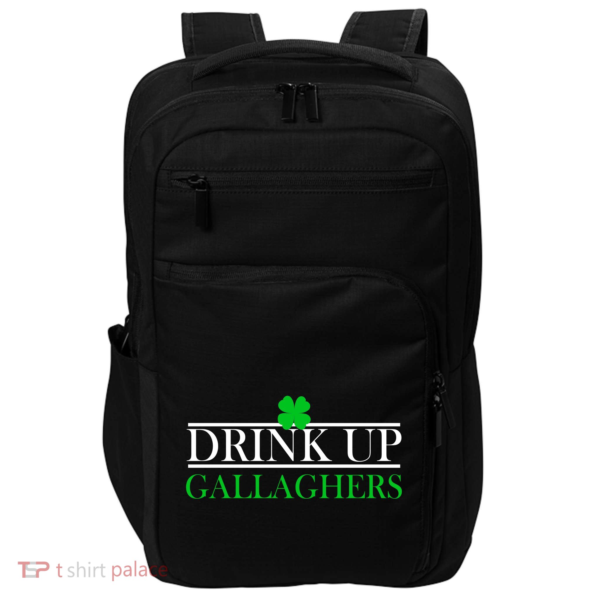 Drink Up Gallaghers Funny St. Patrick's Day Impact Tech Backpack