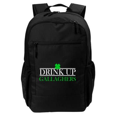 Drink Up Gallaghers Funny St. Patrick's Day Backpack