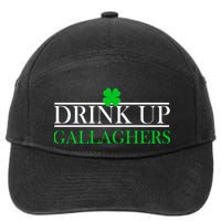 Drink Up Gallaghers Funny St. Patrick's Day 7-Panel Snapback Hat