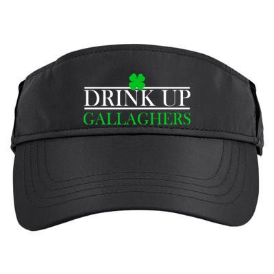 Drink Up Gallaghers Funny St. Patrick's Day Adult Drive Performance Visor