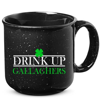 Drink Up Gallaghers Funny St. Patrick's Day 15oz Campfire Ceramic Mug