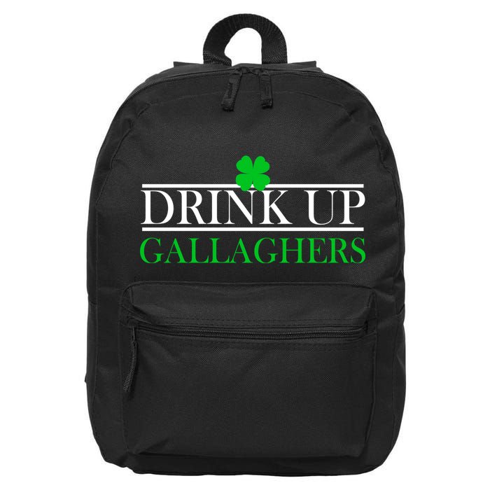Drink Up Gallaghers Funny St. Patrick's Day 16 in Basic Backpack