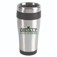 Drink Up Gallaghers Funny St. Patrick's Day 16oz Travel Tumbler
