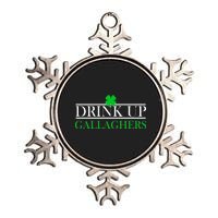 Drink Up Gallaghers Funny St. Patrick's Day Metallic Star Ornament