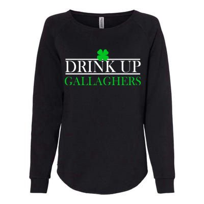 Drink Up Gallaghers Funny St. Patrick's Day Womens California Wash Sweatshirt