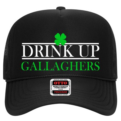 Drink Up Gallaghers Funny St. Patrick's Day Trucker Hat