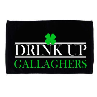 Drink Up Gallaghers Funny St. Patrick's Day Microfiber Hand Towel