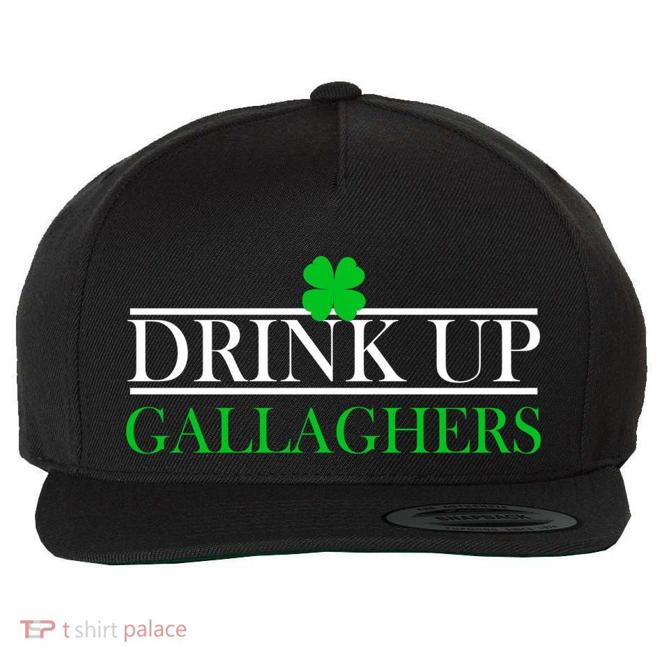 Drink Up Gallaghers Funny St. Patrick's Day Wool Snapback Cap