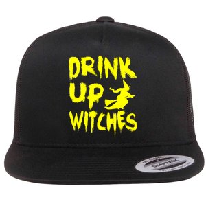 Drink Up Witches Flat Bill Trucker Hat