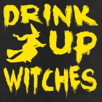 Drink Up Witches Funny Halloween 7 Panel Mesh Trucker Snapback Hat