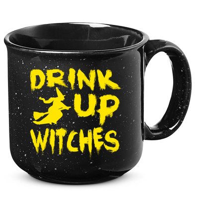 Drink Up Witches Funny Halloween 15oz Campfire Ceramic Mug