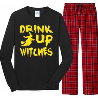 Drink Up Witches Funny Halloween Long Sleeve Pajama Set