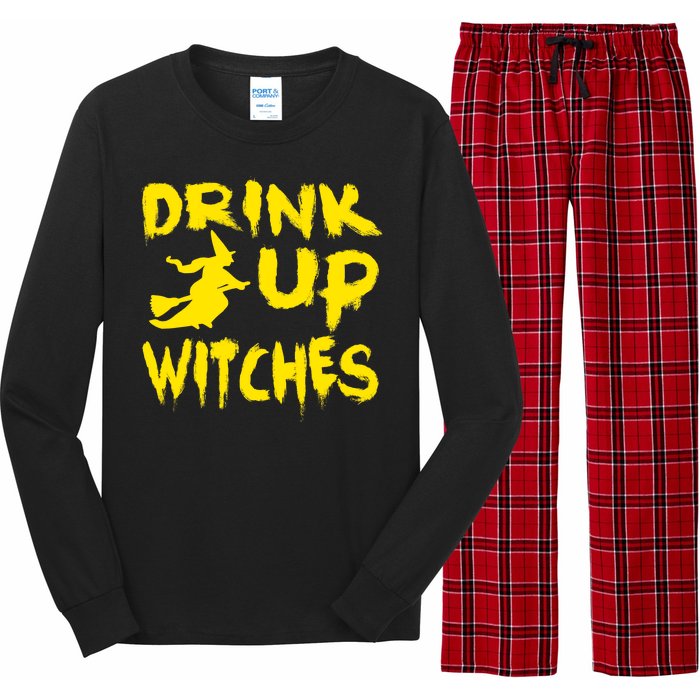 Drink Up Witches Funny Halloween Long Sleeve Pajama Set