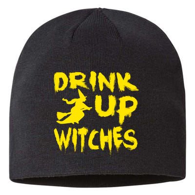 Drink Up Witches Funny Halloween Sustainable Beanie