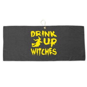 Drink Up Witches Funny Halloween Large Microfiber Waffle Golf Towel