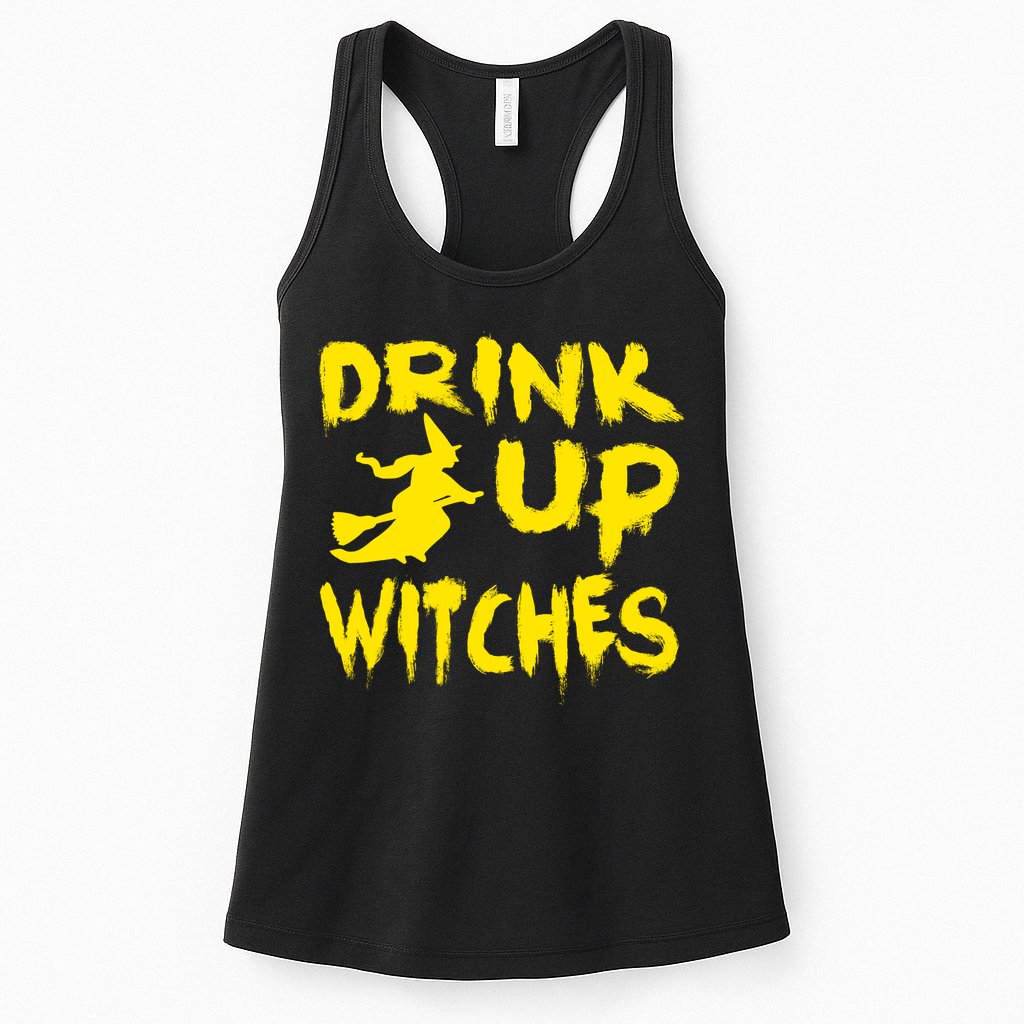 Drink Up Witches Funny Halloween Womens Tank Top