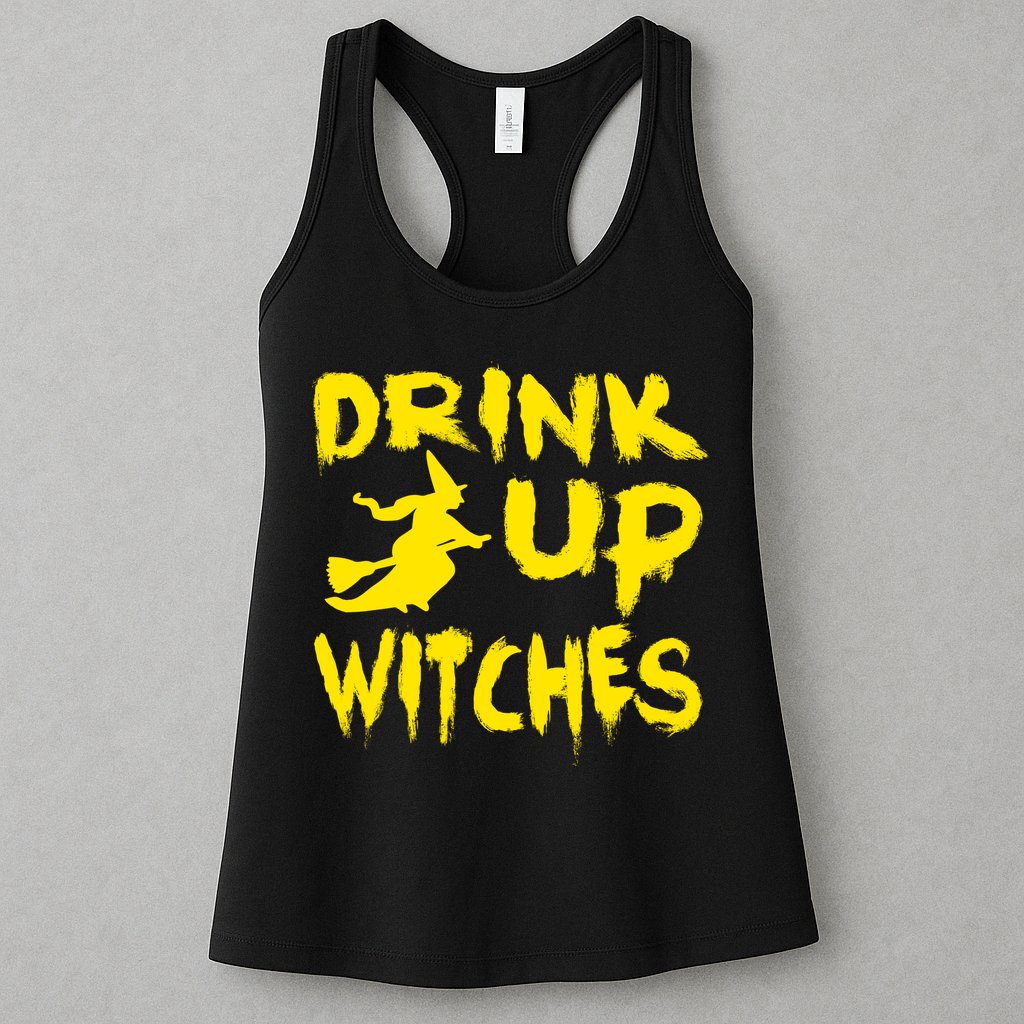 Drink Up Witches Funny Halloween Womens Tank Top