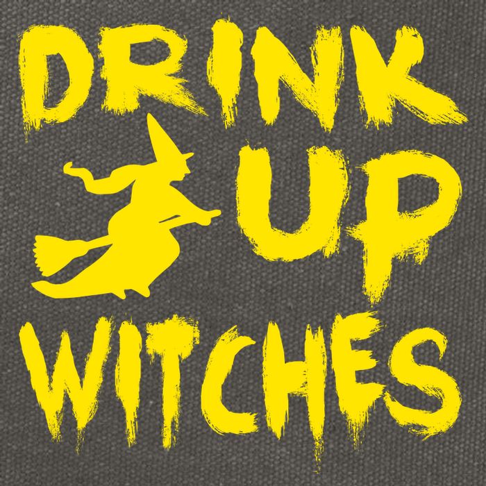 Drink Up Witches Funny Halloween Cotton Canvas Backpack