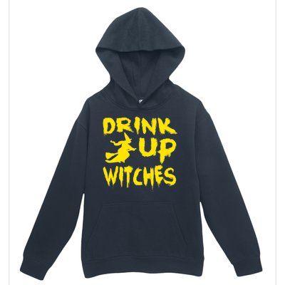 Drink Up Witches Funny Halloween Urban Pullover Hoodie