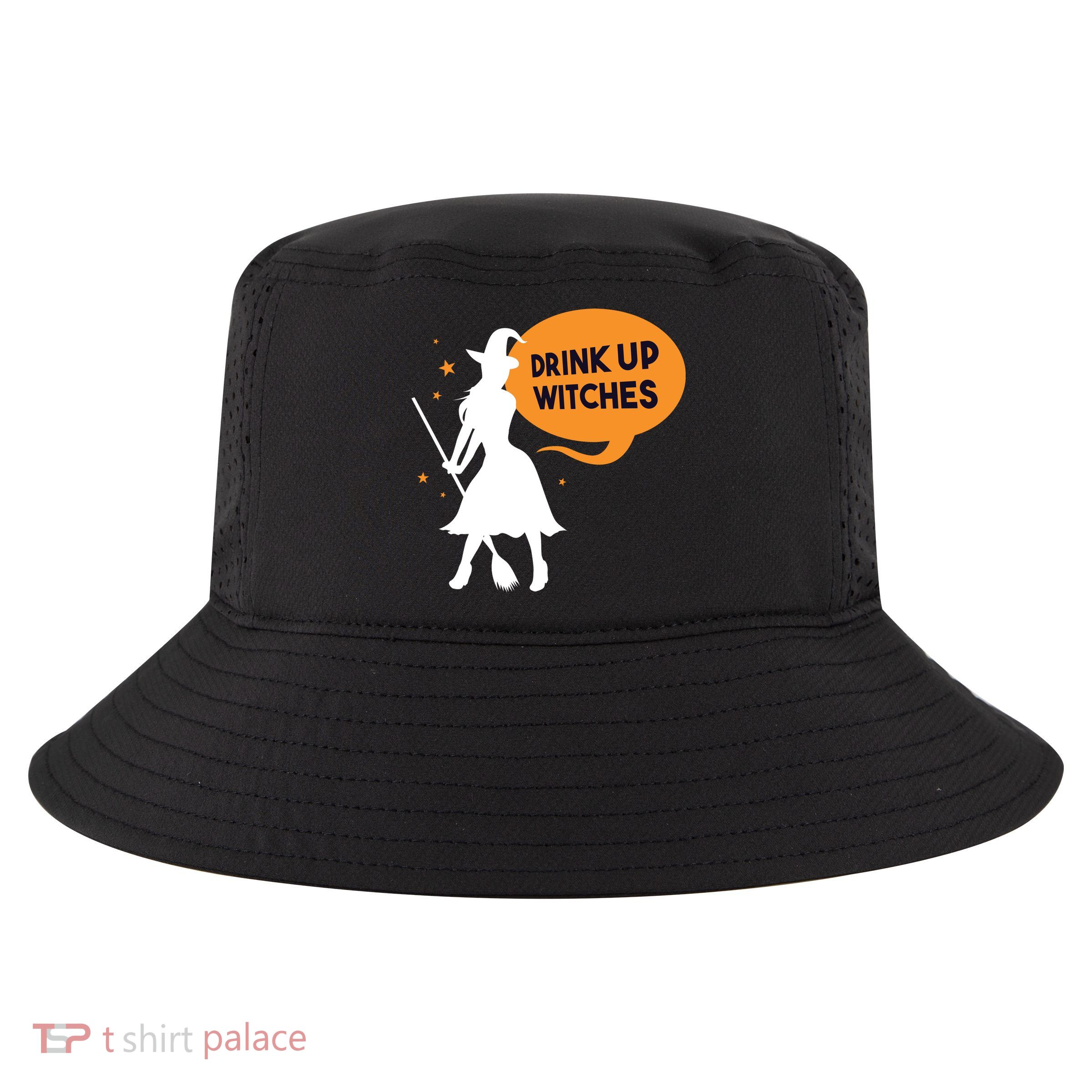 Drink Up Witches Funny Witch Cool Comfort Performance Bucket Hat