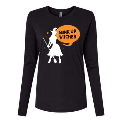 Drink Up Witches Funny Witch Womens Cotton Relaxed Long Sleeve T-Shirt