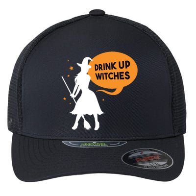 Drink Up Witches Funny Witch Flexfit Unipanel Trucker Cap