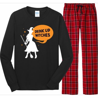 Drink Up Witches Funny Witch Long Sleeve Pajama Set