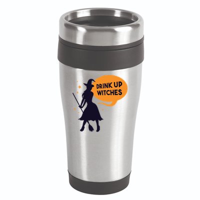 Drink Up Witches Funny Witch 16oz Travel Tumbler