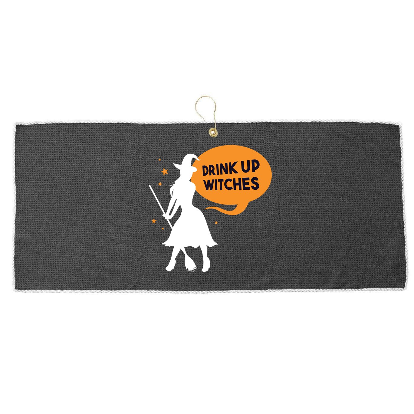 Drink Up Witches Funny Witch Large Microfiber Waffle Golf Towel