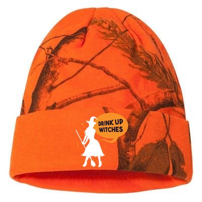 Drink Up Witches Funny Witch Kati Licensed 12" Camo Beanie