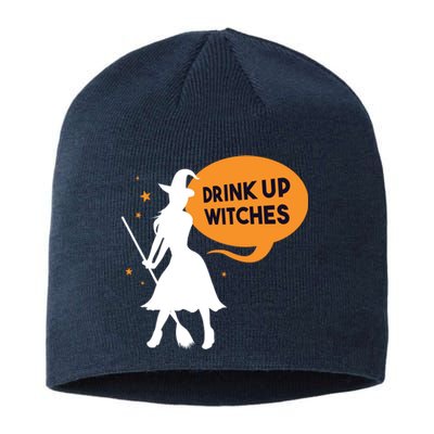 Drink Up Witches Funny Witch Sustainable Beanie