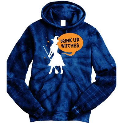 Drink Up Witches Funny Witch Tie Dye Hoodie