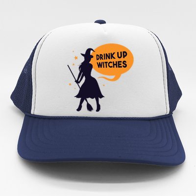 Drink Up Witches Funny Witch Trucker Hat