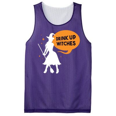 Drink Up Witches Funny Witch Mesh Reversible Basketball Jersey Tank