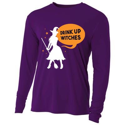 Drink Up Witches Funny Witch Cooling Performance Long Sleeve Crew