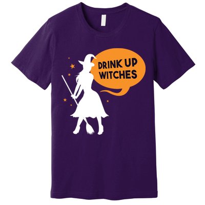 Drink Up Witches Funny Witch Premium T-Shirt