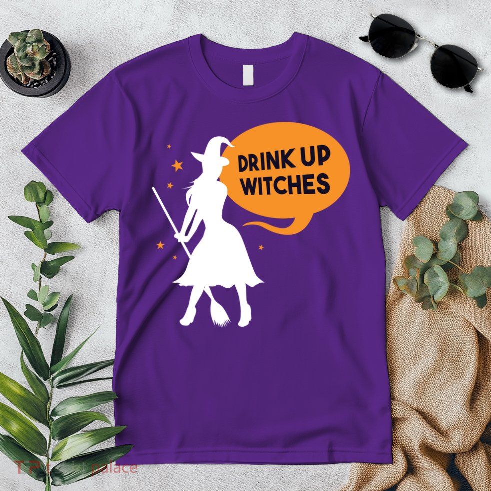 Drink Up Witches Funny Witch Premium T-Shirt