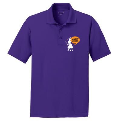 Drink Up Witches Funny Witch PosiCharge RacerMesh Polo