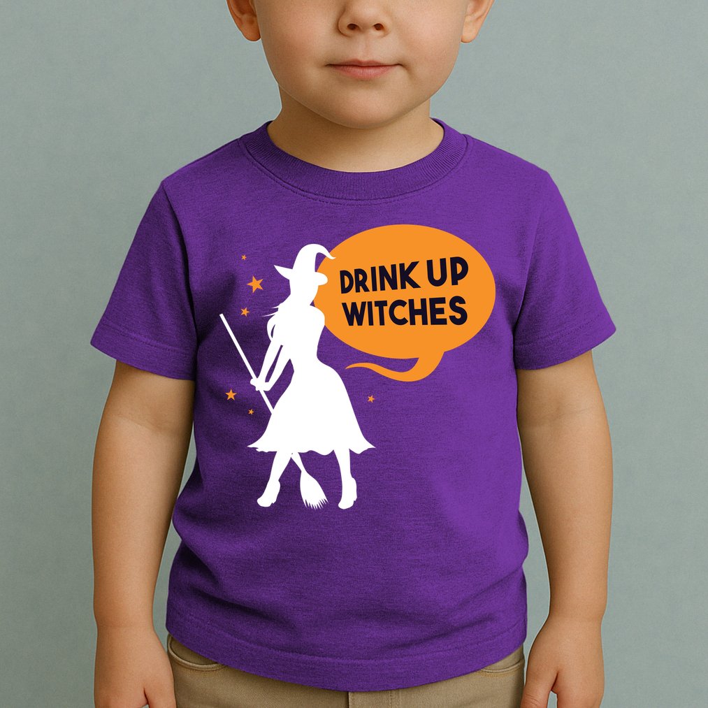 Drink Up Witches Funny Witch Toddler T-Shirt
