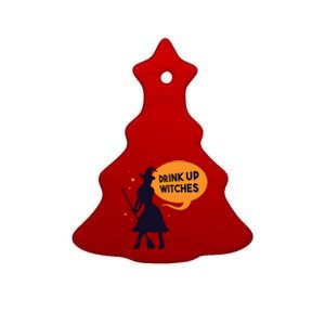 Drink Up Witches Funny Witch Ceramic Tree Ornament